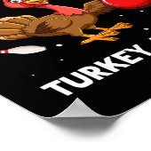 Türkei Bowling Erntedank Bowler Strike Spare Bo Poster (Ecke)