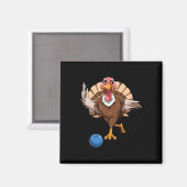 Türkei Bowling Erntedank Türkei Bowling Magnet (Vorderseite/Rückseite)