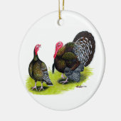 Türkei Broad Breastes Bronze Keramik Ornament (Links)