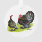 Türkei Broad Breastes Bronze Ornament (Rückseite)