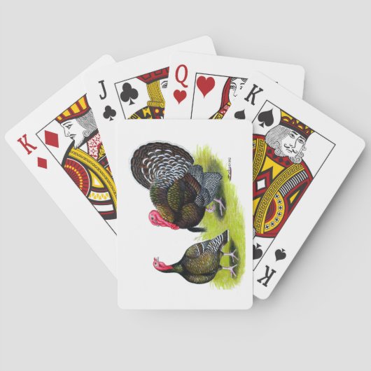 Türkei Broad Breastes Bronze Spielkarten (Rückseite)