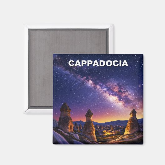 Türkei Cappadocia Night Magnet (Vorderseite/Rückseite)