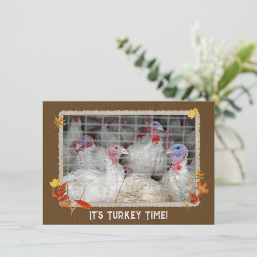 Türkei Day Dinner Einladung (Stehend Vorderseite)