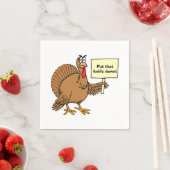 Türkei Day Joke Serviette (Beispiel)