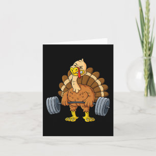 Türkei Deadlift Fun Erntedank Day Fitness Wiegen Karte