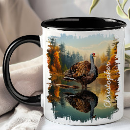 Türkei durch Herbstsee Reflektion Tasse