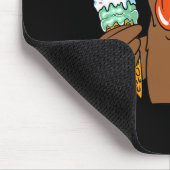 Türkei Eating Ice Cream Erntedank Day Funny Fal Mousepad (Ecke)