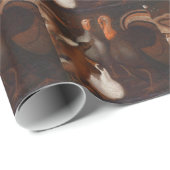 Türkei Enten 1 TaubeThanksgiving-Wrapping-Papier Geschenkpapier (Rolleneckpunkt)