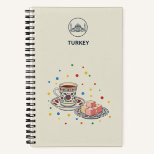 Türkei-Erbe & Türkischer Kaffee-Fotoarchiv Notizblock