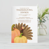 Türkei Erntedank Abendessen Party Einladung (Stehend Vorderseite)