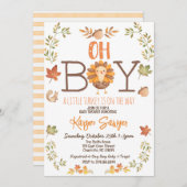 Türkei Erntedank Babydusche Einladung (Vorne/Hinten)