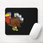 Türkei Erntedank Block Brick Gebäude Master Bu Mousepad (Mit Mouse)