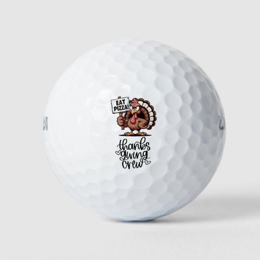 Türkei Erntedank Crew lustig niedlicher Golfer Golfball (Vorderseite)