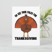 Türkei Erntedank Einladung (Stehend Vorderseite)