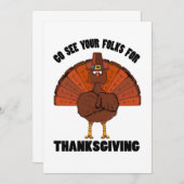 Türkei Erntedank Einladung (Vorne/Hinten)