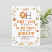 Türkei Erntedank Einladung zum Geburtstag, Fall (Stehend Vorderseite)