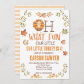 Türkei Erntedank Einladung zum Geburtstag, Fall (Vorne/Hinten)