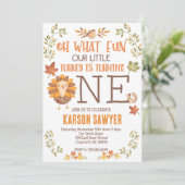 Türkei Erntedank Erste Geburtstagseinladung Einladung (Stehend Vorderseite)