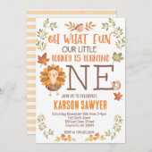 Türkei Erntedank Erste Geburtstagseinladung Einladung (Vorne/Hinten)