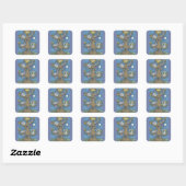 TÜRKEI, ERNTEDANK GOBBLERS STICKERS Square (Blatt)