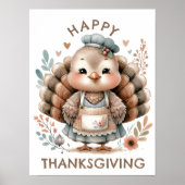 Türkei Erntedank Holiday Poster (Vorne)