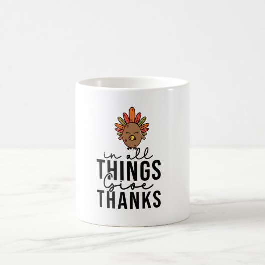 Türkei Erntedank Kaffee Tasse - Feierlicher Fall (Mittel)