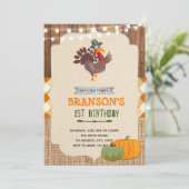 Türkei Erntedank Party Einladung (Stehend Vorderseite)