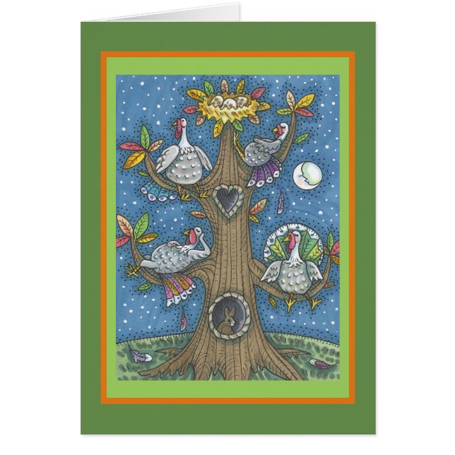 TÜRKEI ERNTEDANK SPASS GREETING CARD Verse (Vorne)