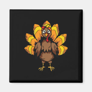Türkei Erntedank Tag Niedlich Herbst Herbst Magnet