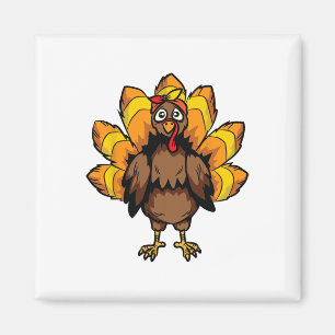 Türkei Erntedank Tag Niedlich Herbst Herbst Magnet