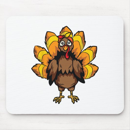 Türkei Erntedank Tag Niedlich Herbst Herbst Mousepad (Vorne)