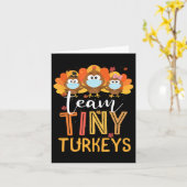 Türkei Erntedank Team Tiny Turkeys Nurfall N Karte (Gelbe Blume)