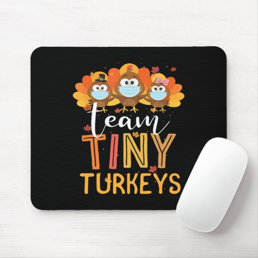 Türkei Erntedank Team Tiny Turkeys Nurfall N Mousepad (Mit Mouse)