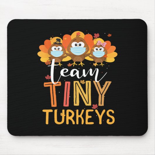 Türkei Erntedank Team Tiny Turkeys Nurfall N Mousepad (Vorne)