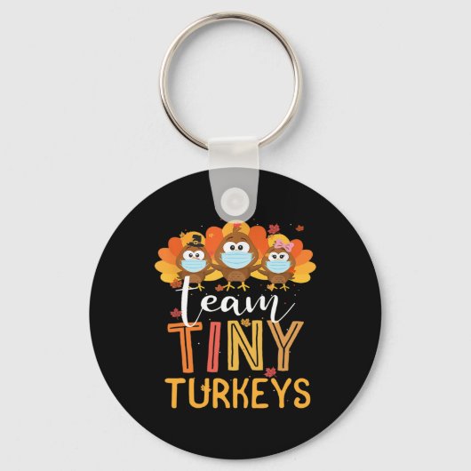 Türkei Erntedank Team Tiny Turkeys Nurfall N Schlüsselanhänger (Vorderseite)