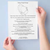 Türkei Erntedank Vegetarische Farbgeschichte Flyer (Hand)