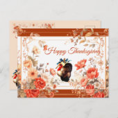 Türkei Erntedank wünscht Feiertagspostkarte (Vorne/Hinten)