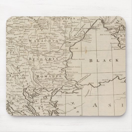 Türkei, Europa und Ungarn Mousepad (Vorne)