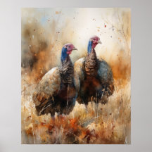Türkei Farm Animal Art Print Poster