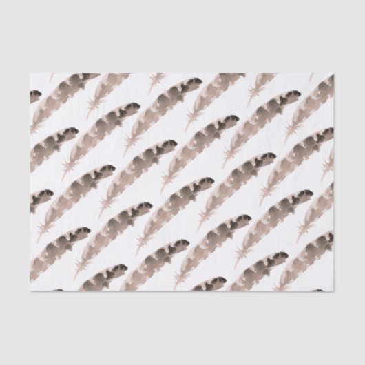 Türkei Feather Gemustert | Erntedank Seidenpapier (Vorderseite)