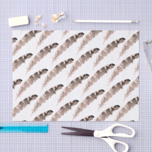 Türkei Feather Gemustert | Erntedank Seidenpapier (Handwerk)