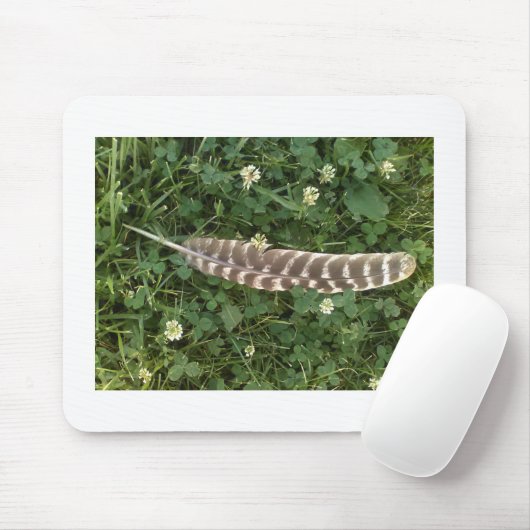 Türkei Feather in Clovers Mousepad (Mit Mouse)