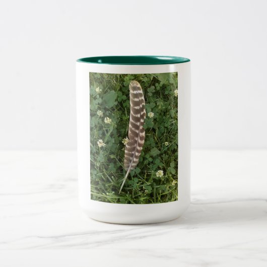 Türkei Feather in Clovers Zweifarbige Tasse (Mittel)