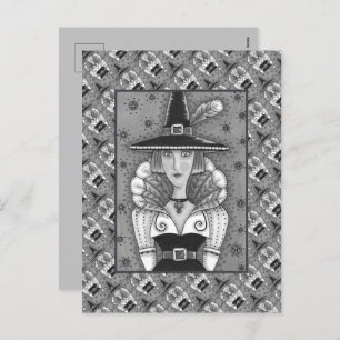 TÜRKEI FEATHER WITCH, EIN SALEM-ERNTEDANK, FOLG FEIERTAGSPOSTKARTE