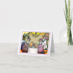 TÜRKEI FEINES ESSEN, ERNTEDANK VOR SPASS Leere Karte