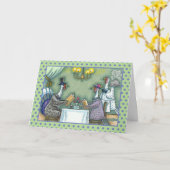 TÜRKEI FEINES ESSEN, ERNTEDANK VOR SPASS Leere Karte (Gelbe Blume)