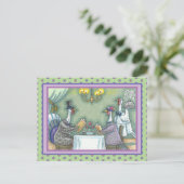 TÜRKEI, FEINSESSEN, ERNTEDANK BIRD SPASS POSTKARTE (Stehend Vorderseite)