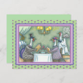 TÜRKEI, FEINSESSEN, ERNTEDANK BIRD SPASS POSTKARTE (Vorne/Hinten)