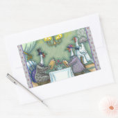 TÜRKEI, FEINSESSEN, ERNTEDANK BIRD SPASS RECHTECKIGER AUFKLEBER (Umschlag)