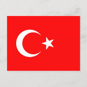 Türkei Flag Holiday Postcard Feiertagspostkarte